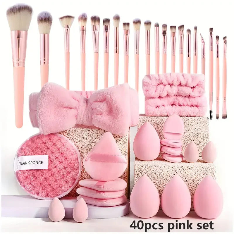 20/40 Pink Makeup kit Complete Makeup Brush Set