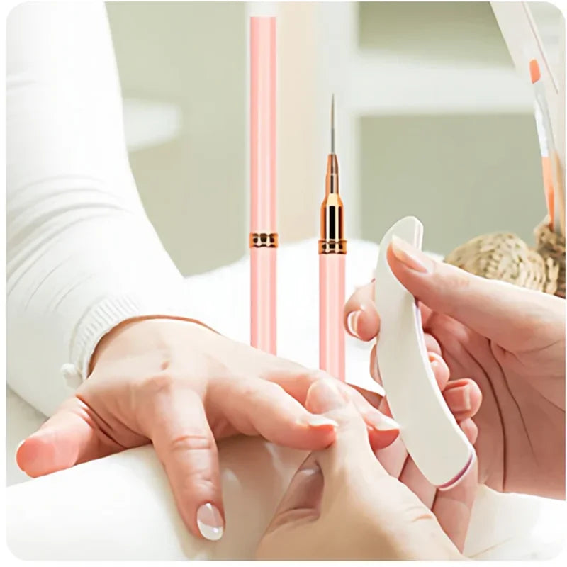 YIKOOLIN 5PCS Professional Nail Art Liner Brushes Set