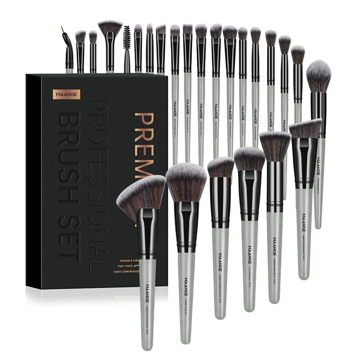 MAANGE Professional Gift Box 25 Pieces Makeup Brushes Kit