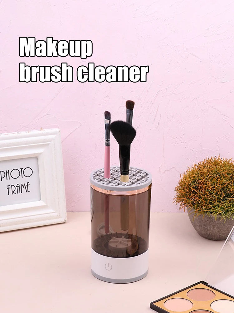Makeup Brush Cleaner Is An Automatic Rotating Brush Cleaner