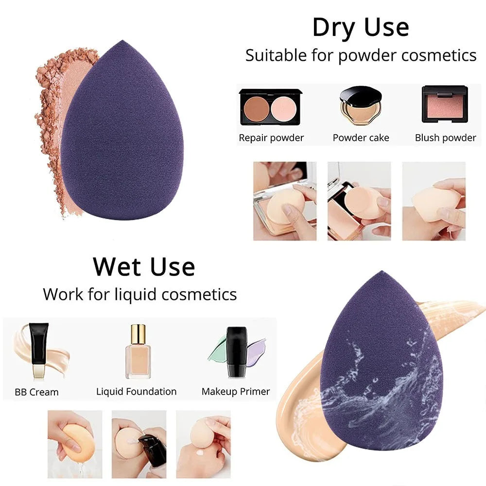 12Pcs Multicolor Makeup Sponge Blender