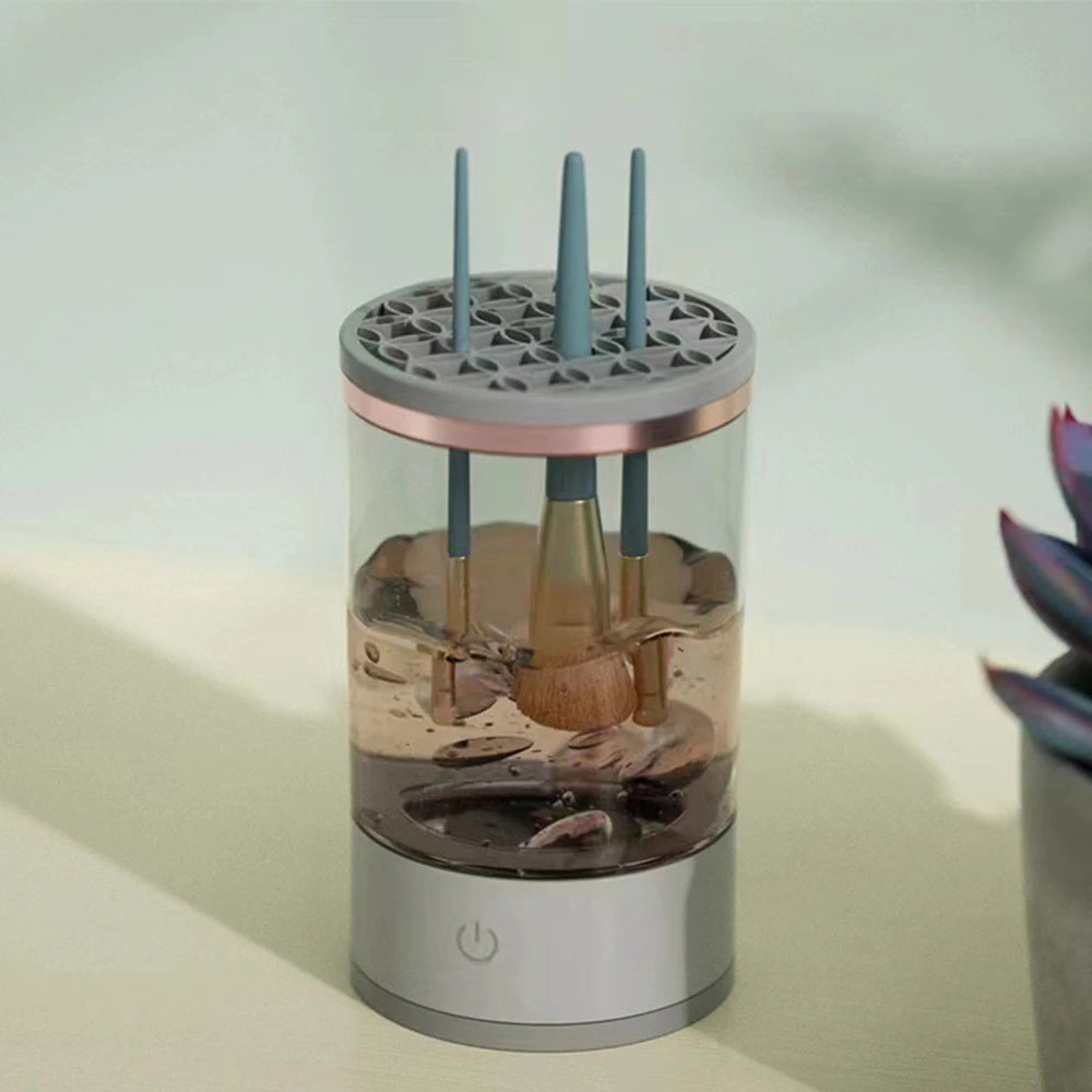 Makeup Brush Cleaner Is An Automatic Rotating Brush Cleaner