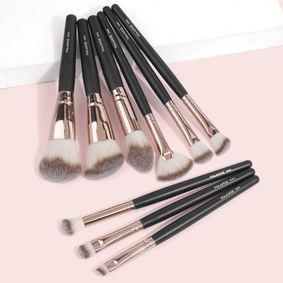 Maange 9Pcs Foundation Makeup Brush Set