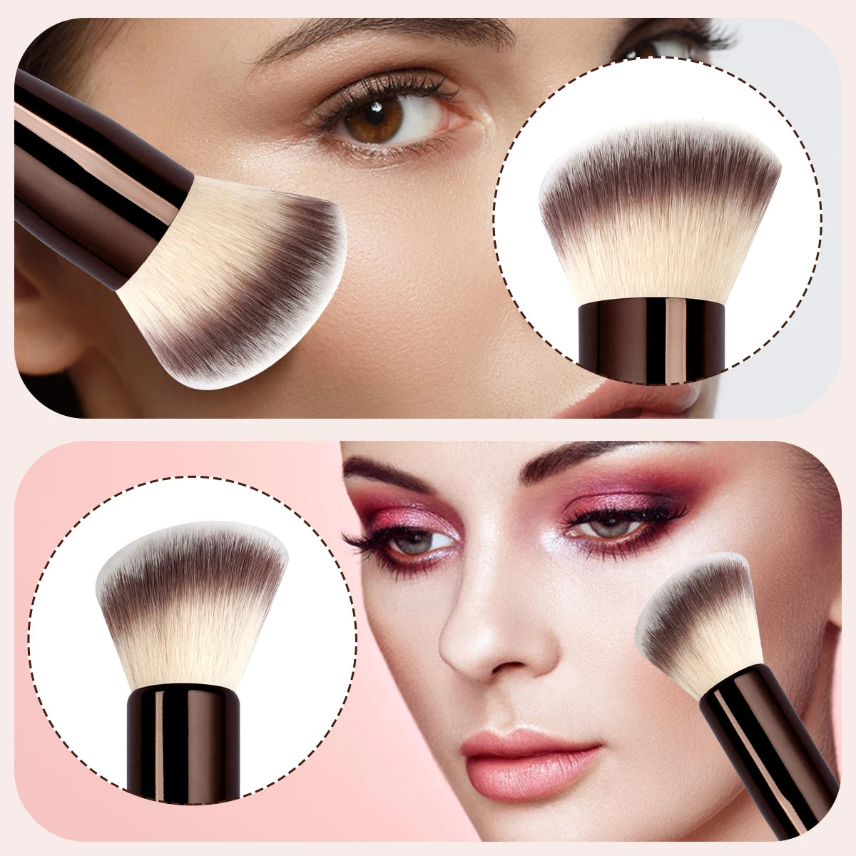 MAANGE 1PCS Double Ended Foundation Brush