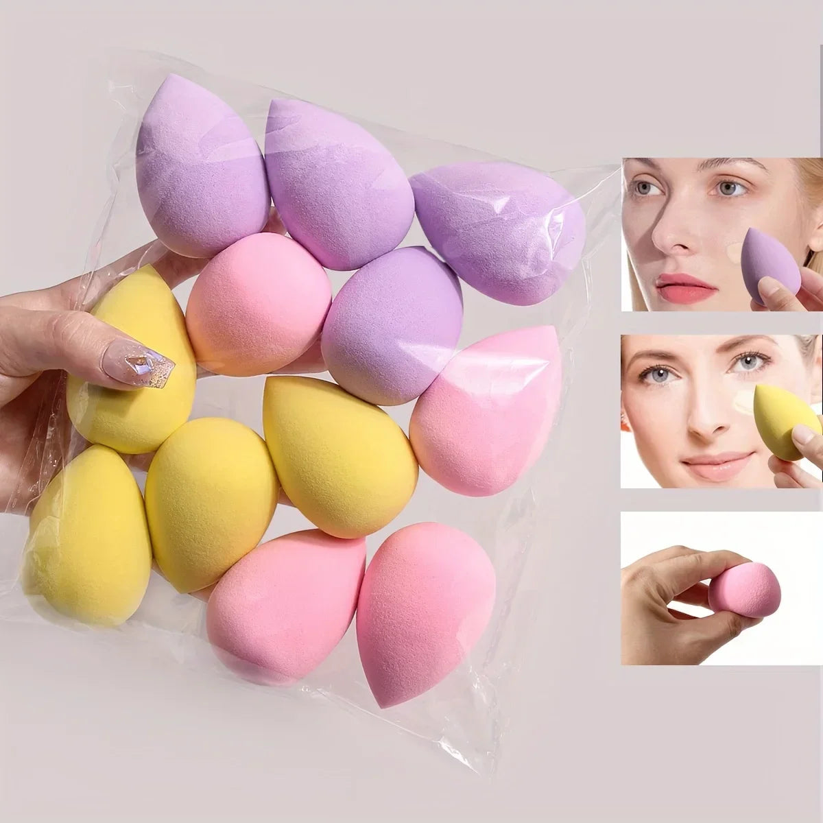 12Pcs Multicolor Makeup Sponge Blender