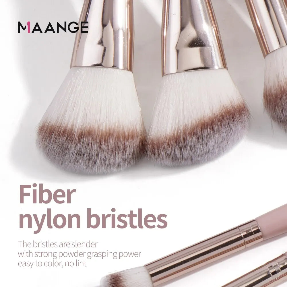 Maange 9Pcs Foundation Makeup Brush Set
