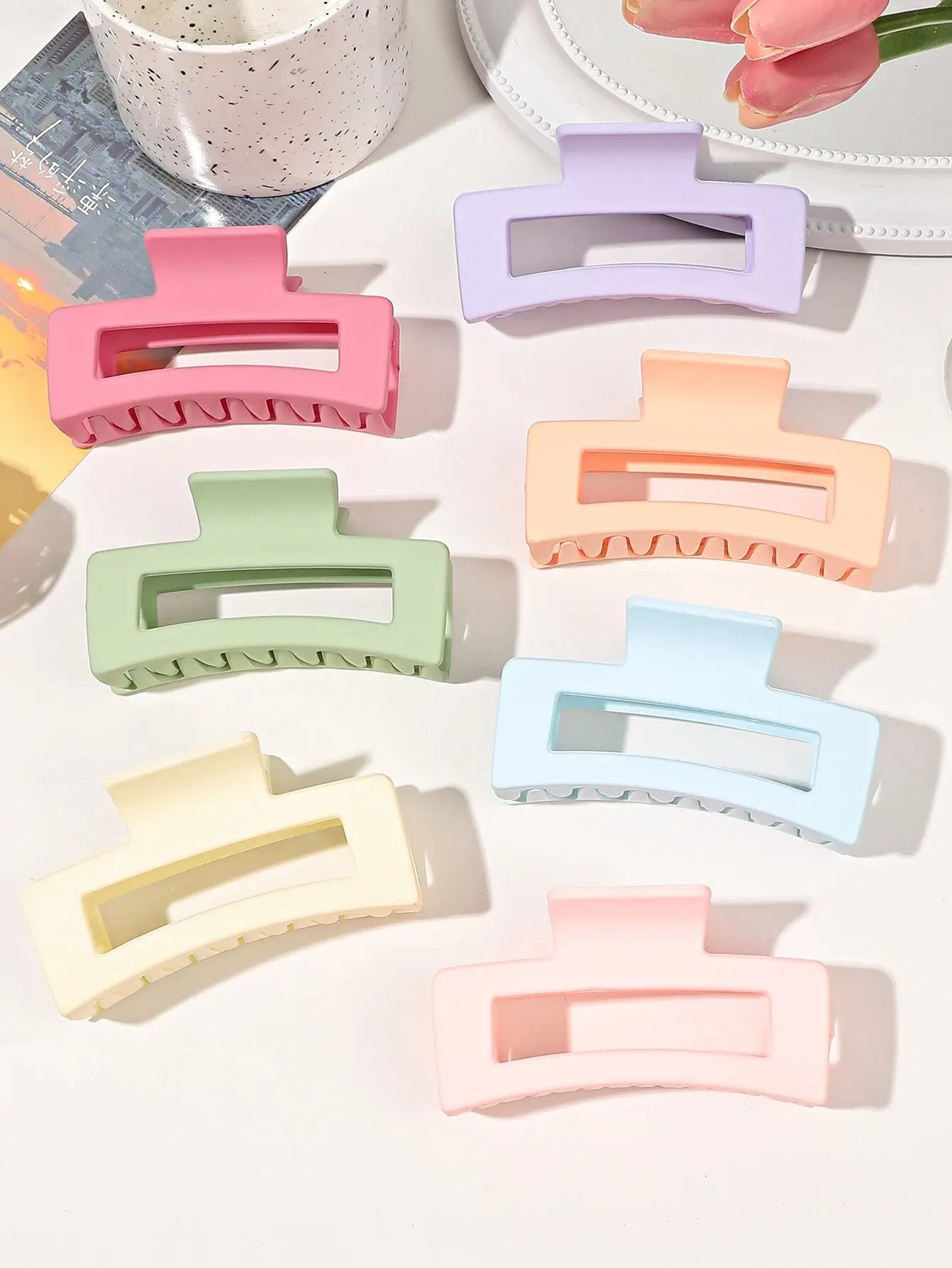 7 Pcs Big Hair Claw Clips