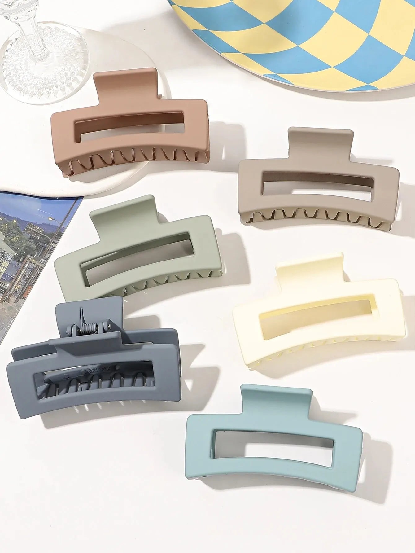 7 Pcs Big Hair Claw Clips