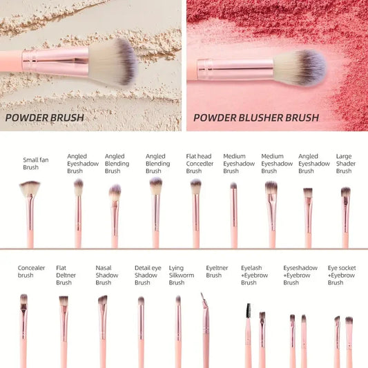 20/40 Pink Makeup kit Complete Makeup Brush Set