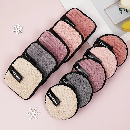 MAANGE 10pcs Makeup Remover Microfiber Cotton Pad