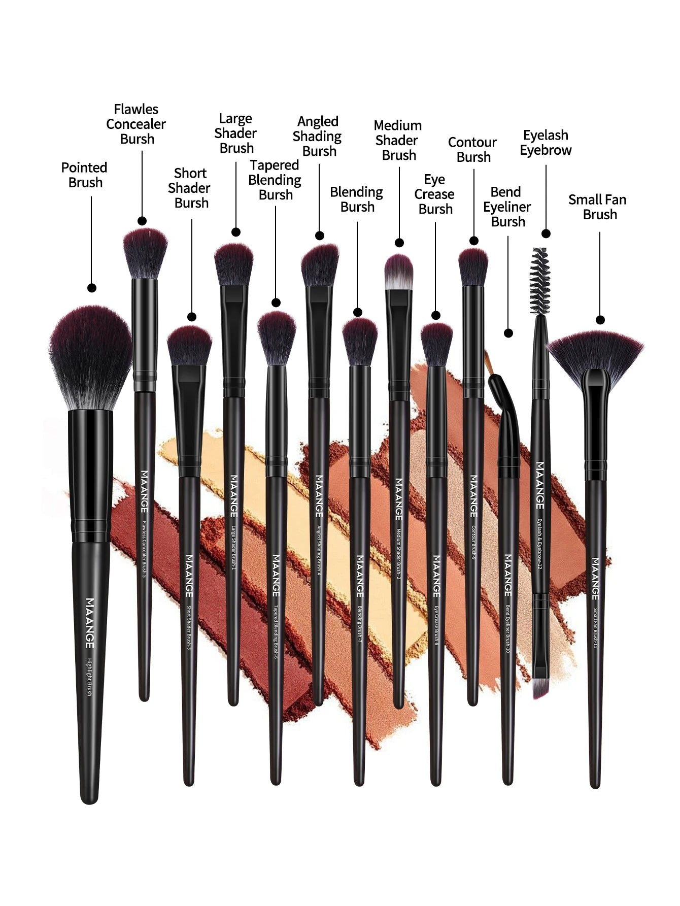 MAANGE 23pcs/Set Makeup tool
