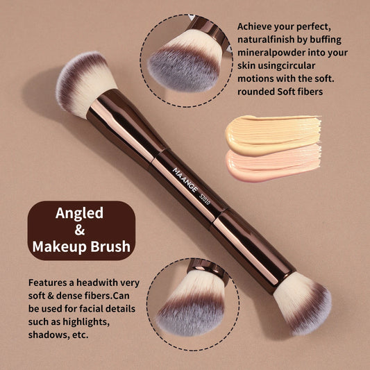 MAANGE 1PCS Double Ended Foundation Brush